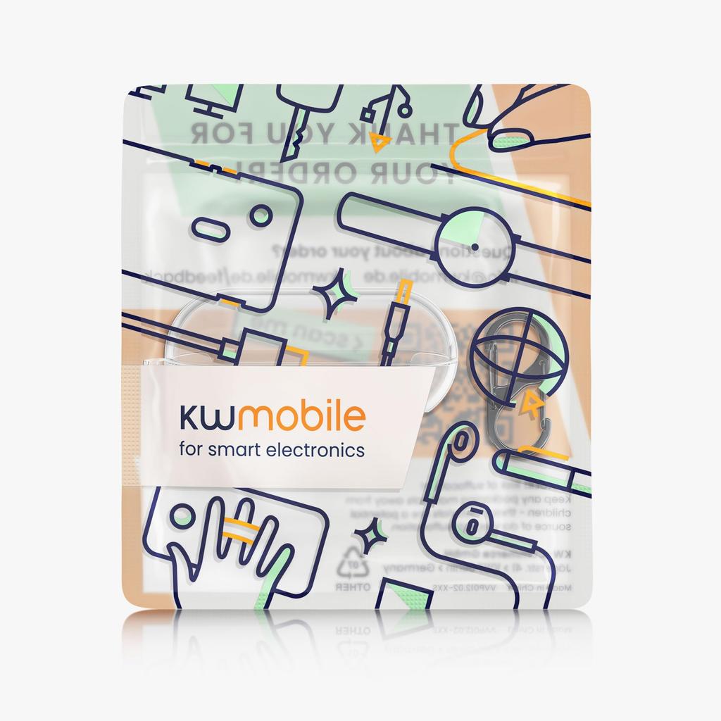 Kwmobile Sony Совместимый чехол Чехол для наушников Защитный чехол Предотвращение потери TPU Прозрачный WF-C500 - -