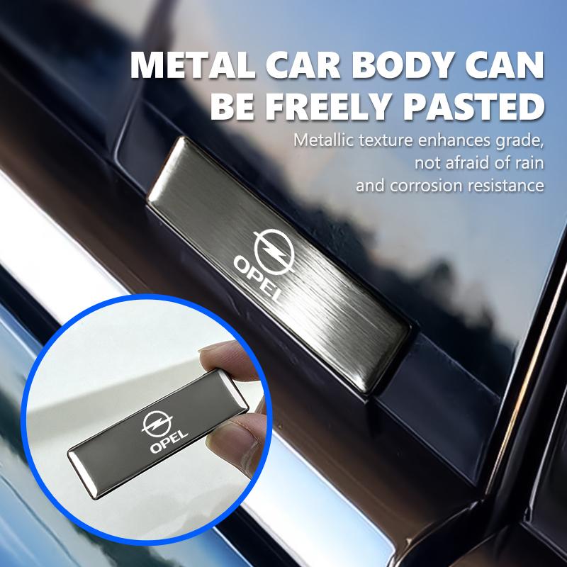 For Opel Car Trunk Body Sticker Aluminum Alloy Emblem Auto Stickers Astra G H J K F Corsa D Zafira B Insignia Mokka Regal