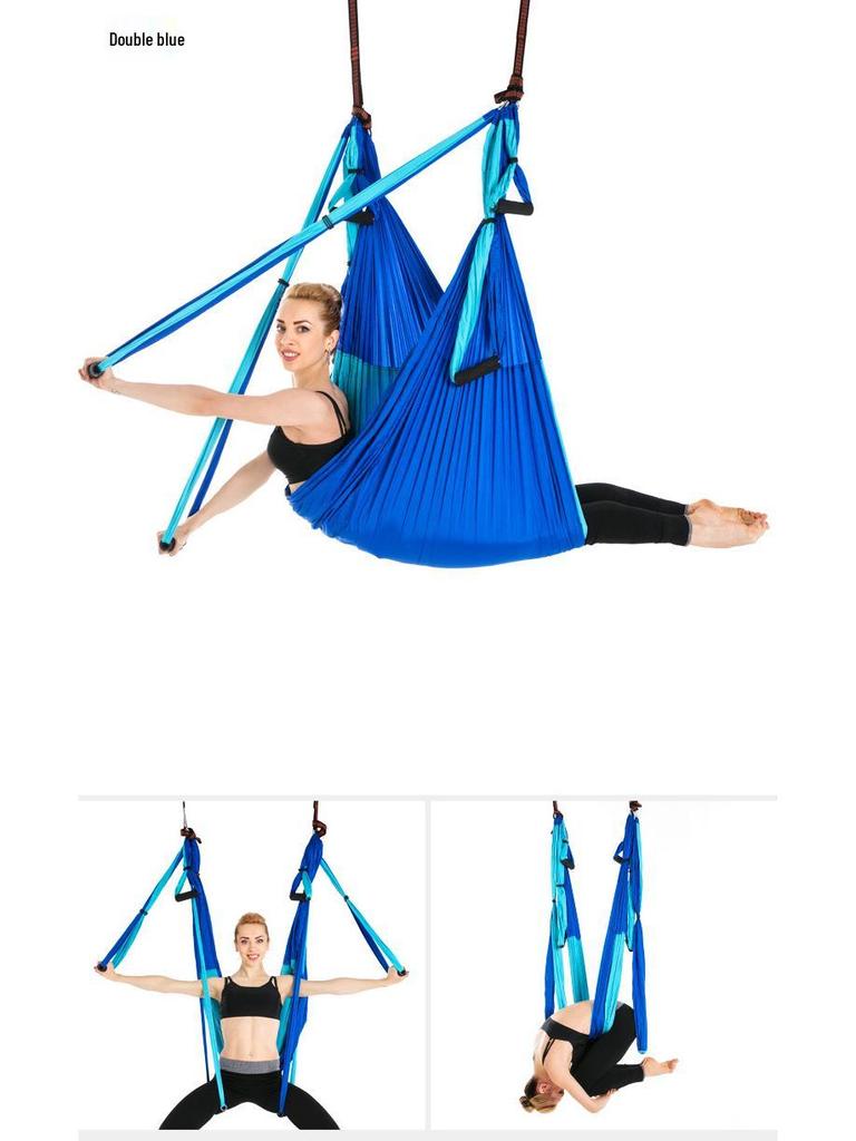 Гамак для воздушной йоги с удлинительным ремнем «Дейзи Чейн», неэластичный набор для занятий в помещении