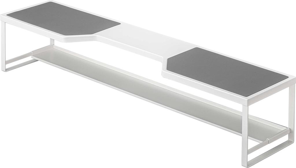 Yamazaki Kitchen Stovetop Back Rack with Exhaust Vent X D18 X Plate Tall Kitchen 5652 Cover, 75cm, White, Approx. W82.5 H15cm, Compatible, Rack,