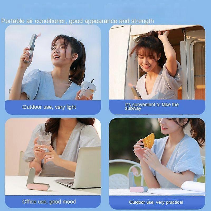 Mini Pocket Fans Student Outdoor Travel Multi Functional Portable Rechargeable Fan Mute Handheld Small Folding Fan