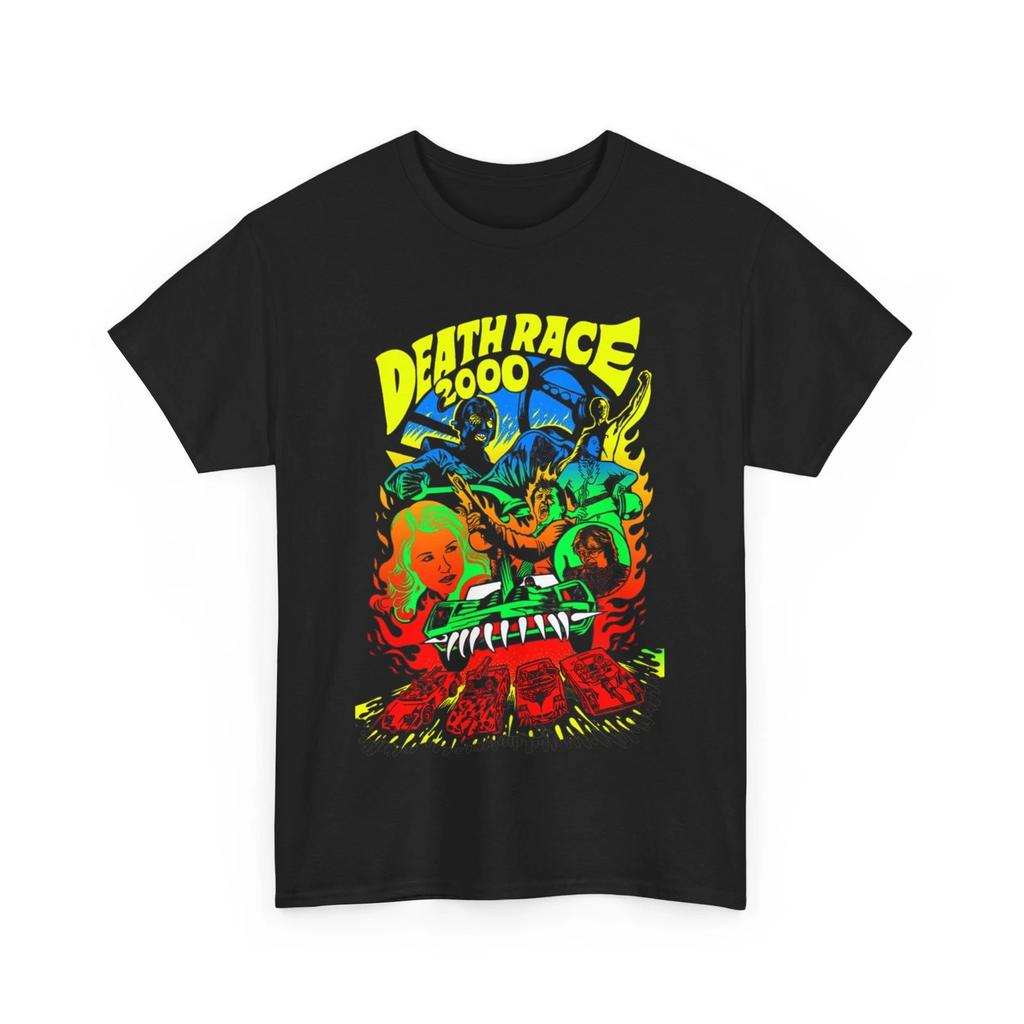Death Race 2000 1975 Movie 100% Cotton T-shirt Mens Tees Top Unisex Heavy Cotton Tee