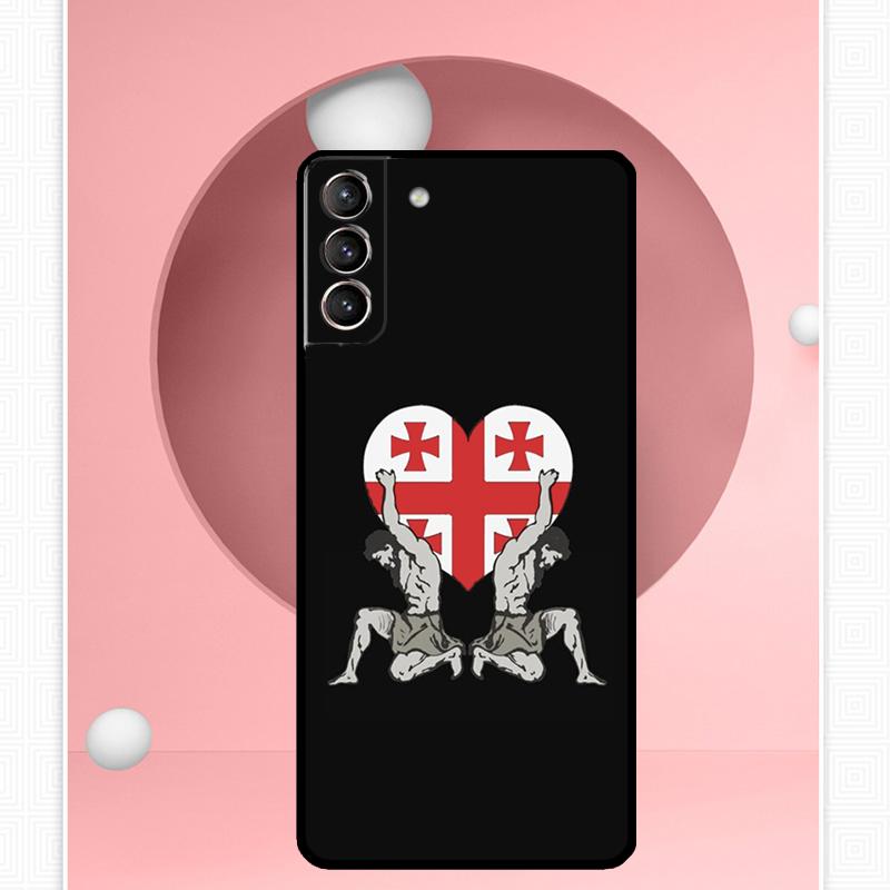 Чехол Georgia Grunge Flag для Samsung Galaxy S24 Ultra S22 Plus S20 S21 FE S8 S9 S10 Note 10 20 S23 Ultra Cover