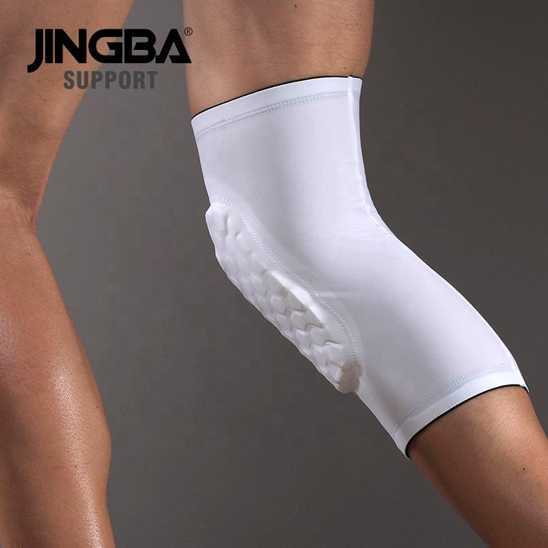 JINGBA Factory Anti-slip Honeycomb Breathable Knee Support Brace Knee Sleeves for Outdoor Sports Dance Climbing Football