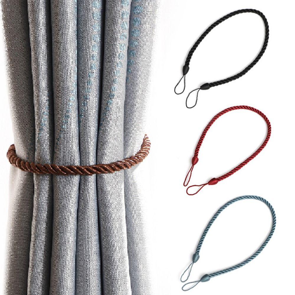 2Pcs Ins Style Curtains Binding Rope Easy To Use Curtains Tied Strap Home Decor