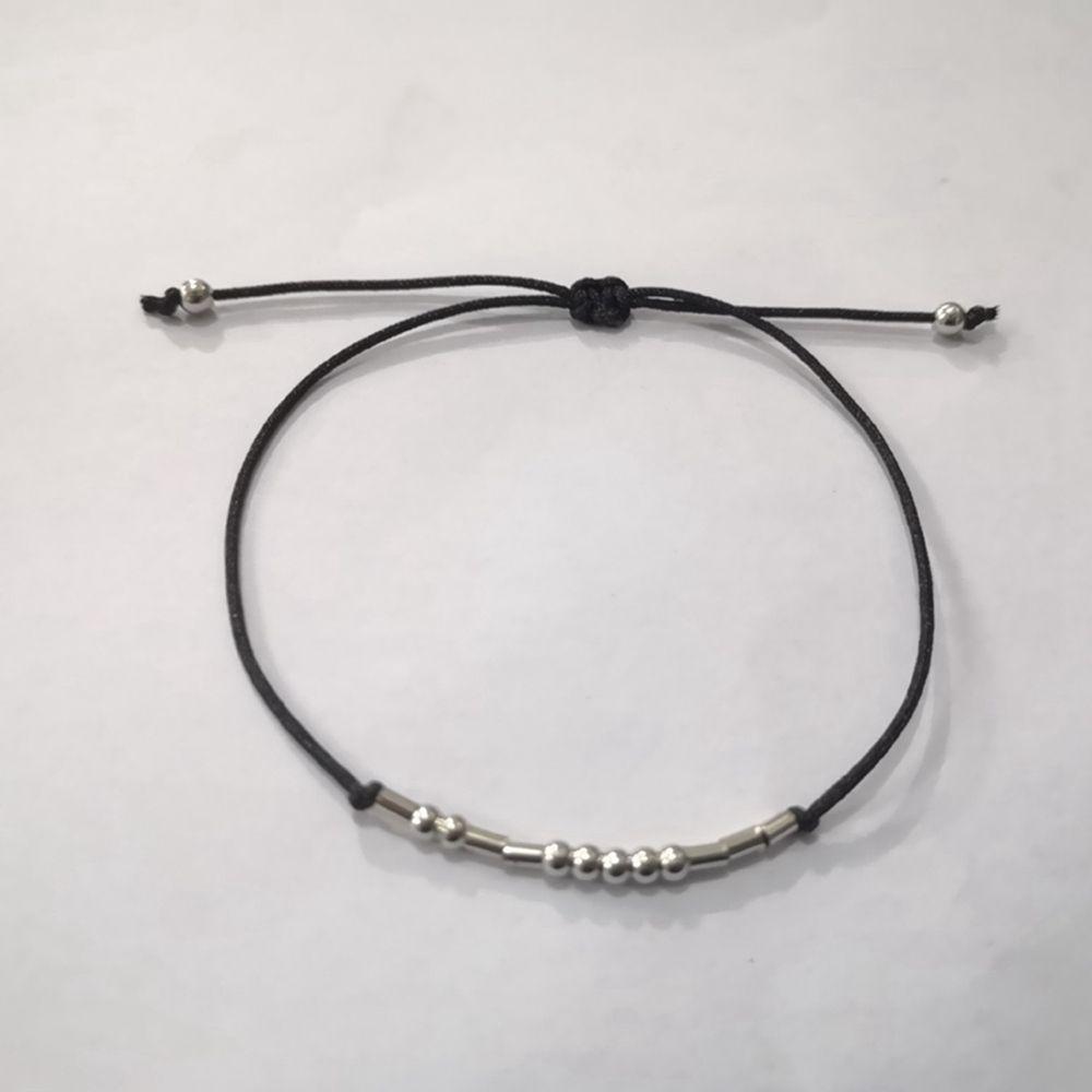 Подарки Цепочка из бусин Серебряный Браслет Морзе Дружба Манжета Браслет Fuck Off Я ЛЮБЛЮ ТЕБЯ ЛДН Охана