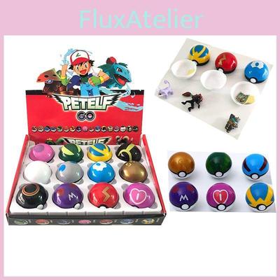 Захватывающий набор из 12 шт. покеболов Pokemon Go для детей, рождественский подарок