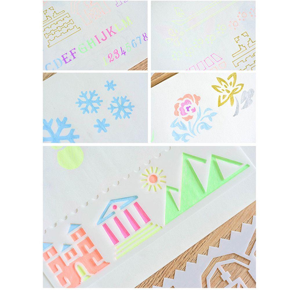 8pcs/set New DIY Craft Stamp Embossing PaintingTemplate Layering Stencils Scrapbooking Flower