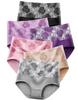 Raiplus Plus Absorbent Sanitary Sizes 2XL Women's Deep-Drawing Panties, 100% Cotton, Size, Panties, High-Waisted Shapewear, Panties, 6-Piece Set,