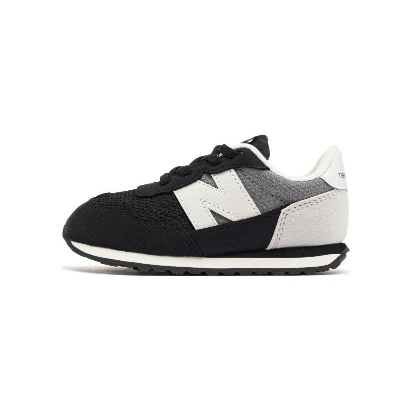 New Balance Nb 237 Спортивная Прочная Обувь для Ходьбы с Низким Верхом Детская Обувь Черный Серый IH237TG