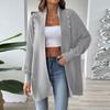 Women's  And Winter Outerwear, Fashionable Loose Sweater, Pearl Studded Cardigan