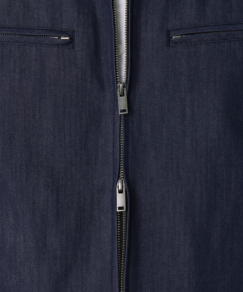 Musinsa Standard Slub Denim-Like Work Jacket [Medium Indigo]