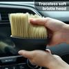2Pcs Dust Removal Brush Efficient Soft Bristle Brush Car Air Conditioning Outlet Cleaning