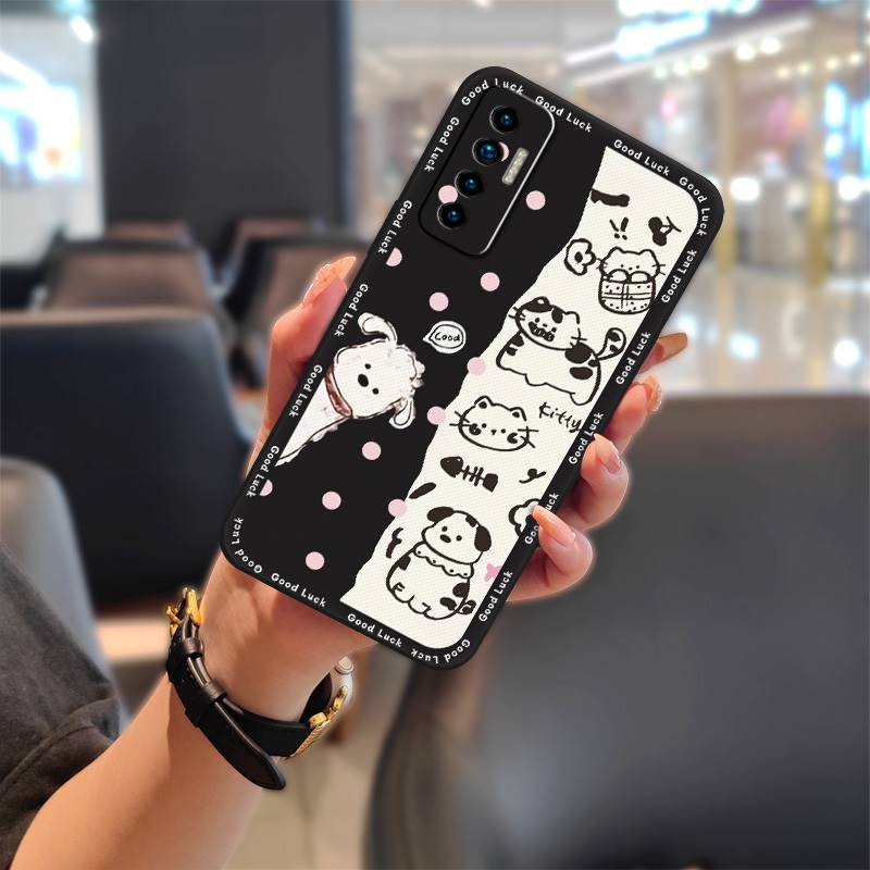 Прочный пылезащитный чехол для телефона Tecno Camon17P Противоударная задняя крышка Полная защита Ударопрочный Водонепроницаемый Силиконовый Мультяшный