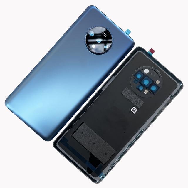 Оригинальная задняя крышка из Gorilla Glass 5 для OnePlus 7T, Запасные части, Задняя панель, Крышка аккумулятора 1+7T, Корпус, Рамка стекла камеры