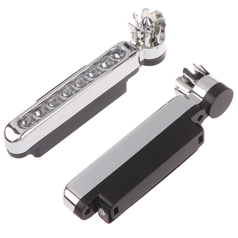 1 шт. 8 светодиодных автомобильных дневных ходовых огней Drl с питанием от ветра, противотуманные предупредительные автомобильные фары