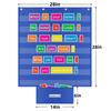 Large Classroom Pocket Chart Educational Daily Schedule Pocket Accessories Standards Pocket Chart