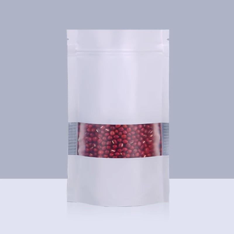 100 шт., самонесущий мешок из алюминиевой фольги с цветным окном, толстый водонепроницаемый герметичный пакет, упаковочный мешок для сухофруктов, закусок