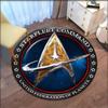 Star Trek Logo Area Round Rug Decorative Living Room Carpet Door Mat Bath Mat Souvenier Home Decoration Carpets for Living Room
