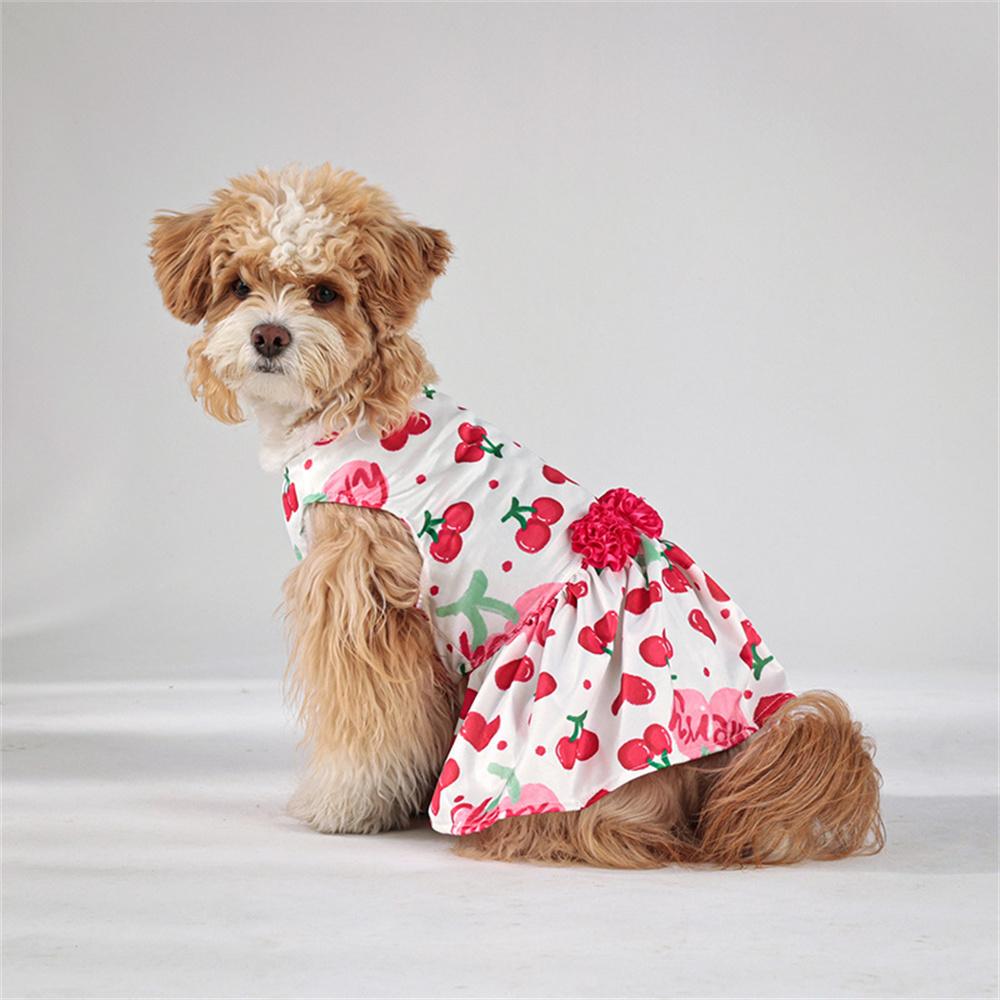 Valentine's Day Puppy Dog Cat Dress Lovely Female Pet Weeding Dresses for Small Dogs Pomeranian Schnauzer Skirt mascotas Clothes