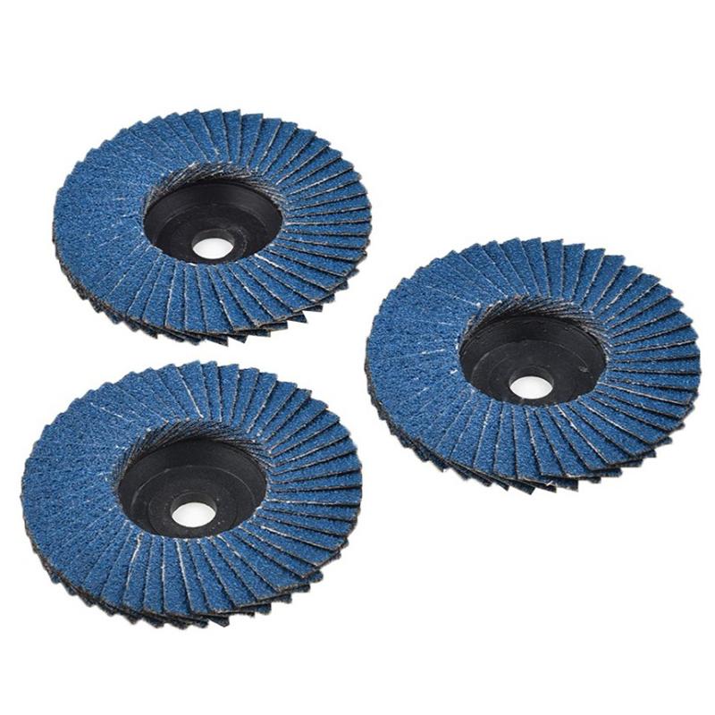 1 шт. плоские лепестковые диски 75 мм 3 дюйма шлифовальные диски 80 зернистость шлифовальные круги лезвия для резки дерева для угловой шлифовальной машины
