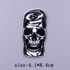 Нашивки с вышивкой в стиле Хип-хоп и Панк для одежды, Нашивка с изображением черепа в стиле Хоррор, Термонаклейки для одежды, Значки