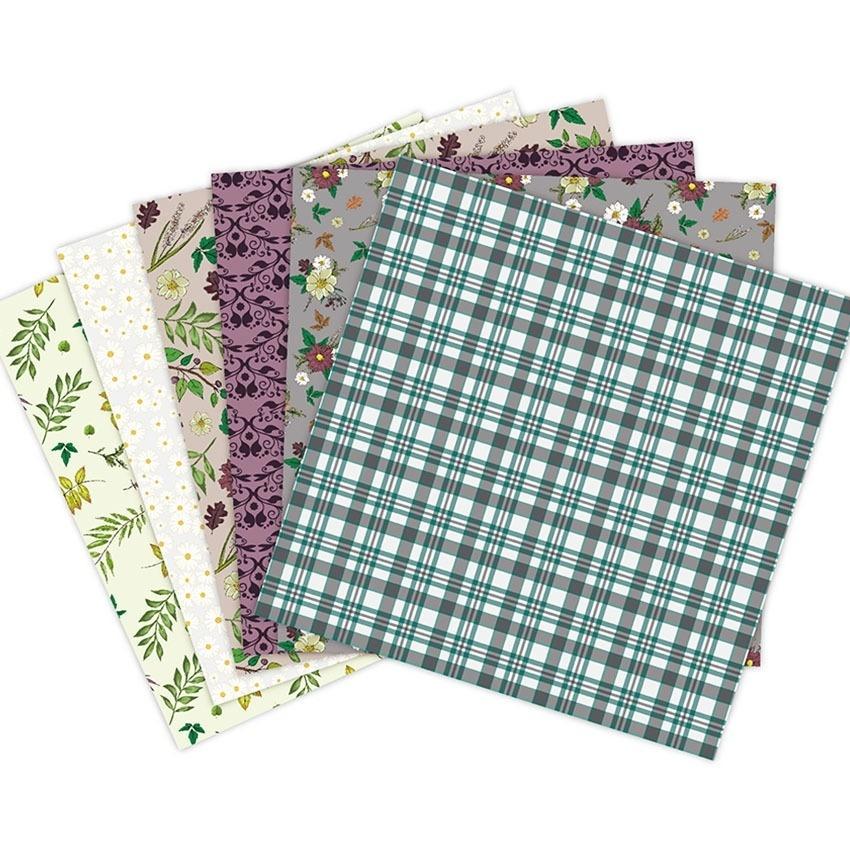 24 листа листья крафт-бумага подушечки для резки штампы художественный фон оригами изготовление карт для скрапбукинга