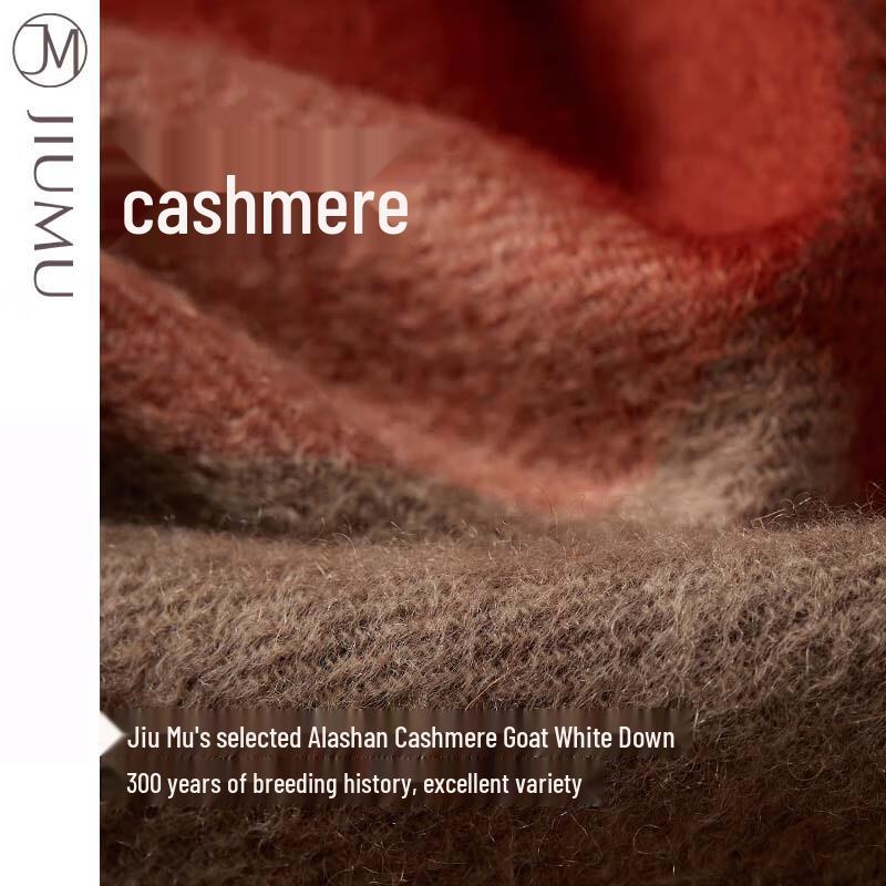 JIUMU Women's Warm Cashmere Plaid Scarf & Shawl