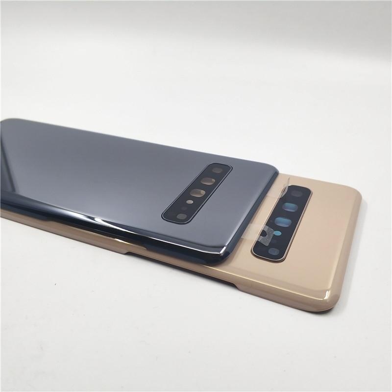Для Samsung Galaxy S10 5G G977 G977F Версия 5G Крышка аккумулятора Заднее стекло Задняя панель С объективом камеры