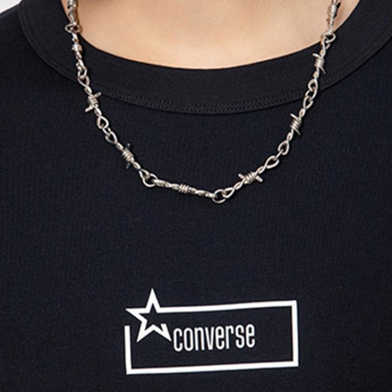 Converse Sorona STar Icon T shirT Black Mcj785 023