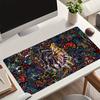 Vibrant Abstract Monster Art Large Gaming Mouse Pad Non-Slip Rubber Desk Mat Gaming Desk Accessory Artistic Mousepad Rugs Carpet