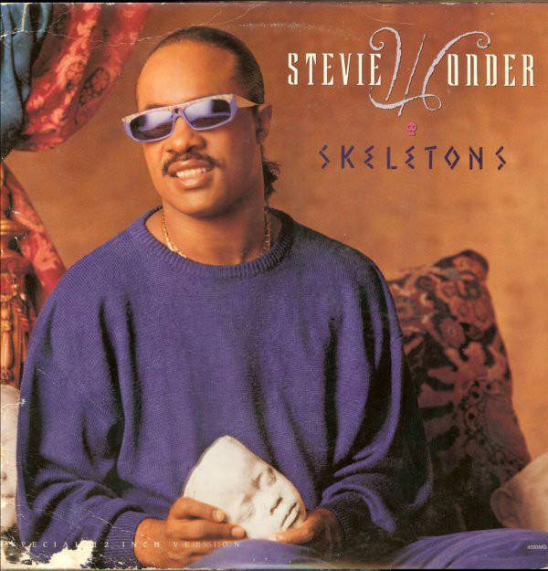 12-дюймовая пластинка STEVIE WONDER - Skeletons 4593MG Motown 1987 US Soul/Funk Б/у