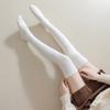 1 Pair Women Winter Warm Long Socks Solid Color Thickened Soft Thermal Stockings