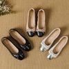 Fashion Classic Mixed Colors Flats Woman Spring Bowtie Ballet Shoes Traf Plaid Roll-Up Loafers Ladies Gold Ballerinas Office Dress Shoes