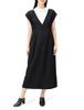 [NATURAL BEAUTY BASIC] Casual Dress with Waist Tuck Jumper Skirt, Women's, Black, Size M