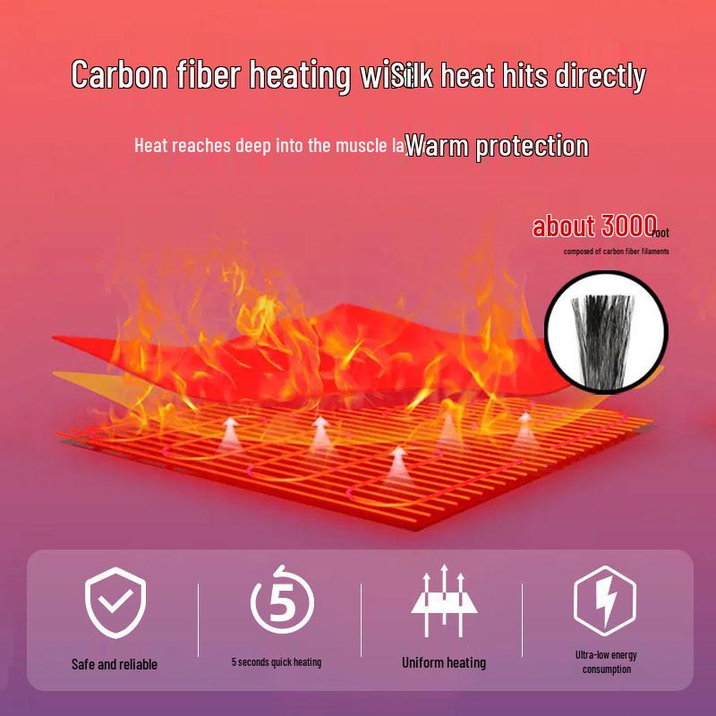 Electric Heating Scarf with Neck Warmer and Cold-Proof Insulation for Cervical Spine Relief