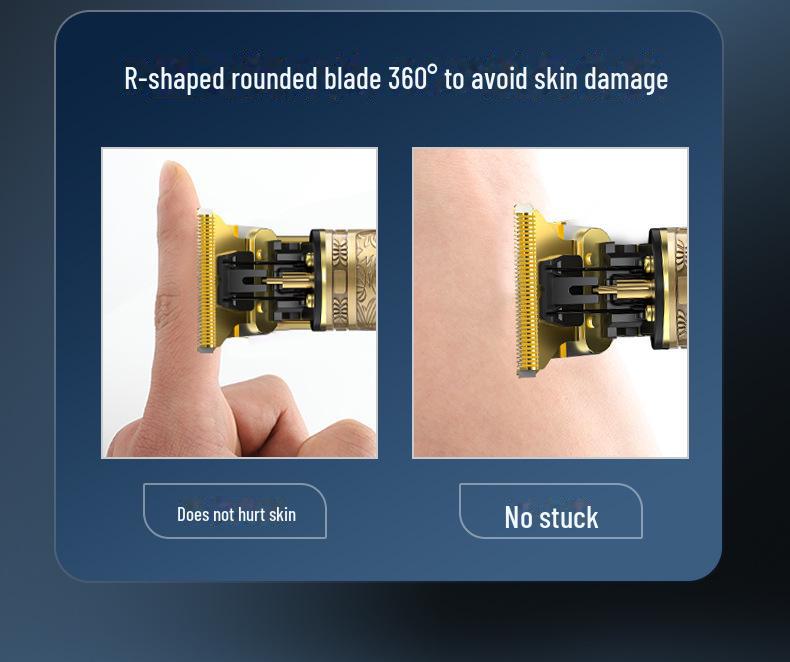 Мужская электрическая машинка для стрижки волос Retro T9 для самостоятельного бритья и профессионального использования в салонах