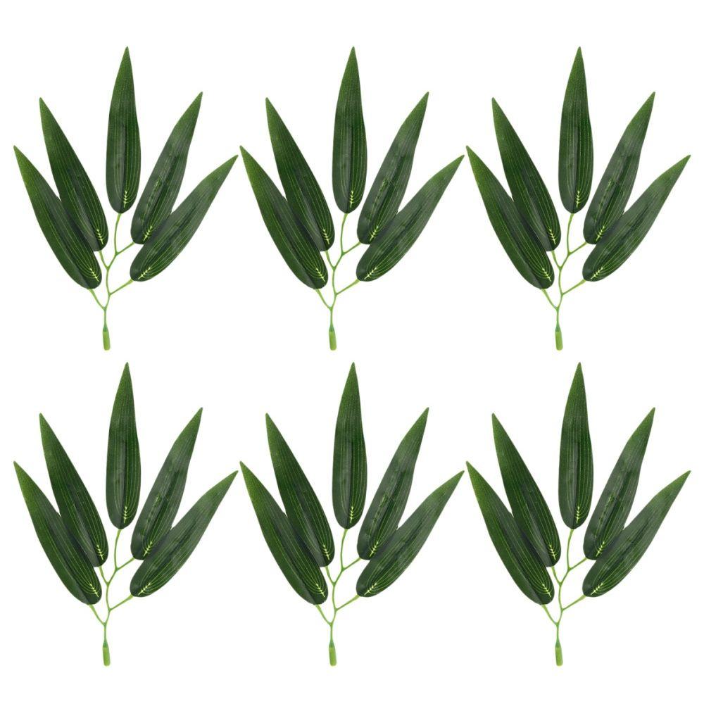 Adornment for Home Office Fake Bamboo Branches Simulation Leaves Bamboo Leaves Artificial Plants