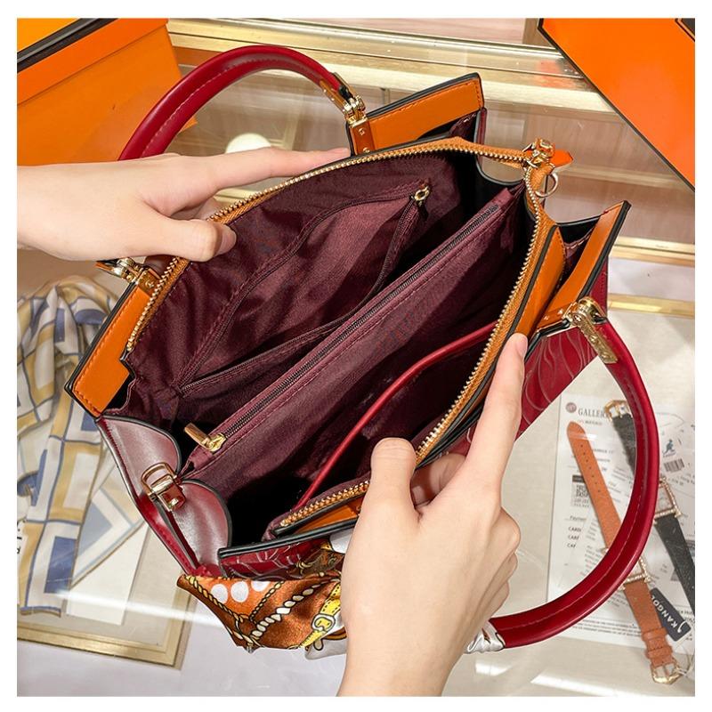 W. D. Свадебная сумка POLO с красной рябью, сумка для невесты, сумка для матери, новинка 2023 года, сумка большой вместимости с тиснением