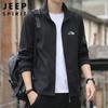 JEEP SPIRIT Men's Stand-Collar Slim-Fit Jacket