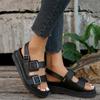 Summer Thick-soled Muffin Flat-soled Roman Sandals