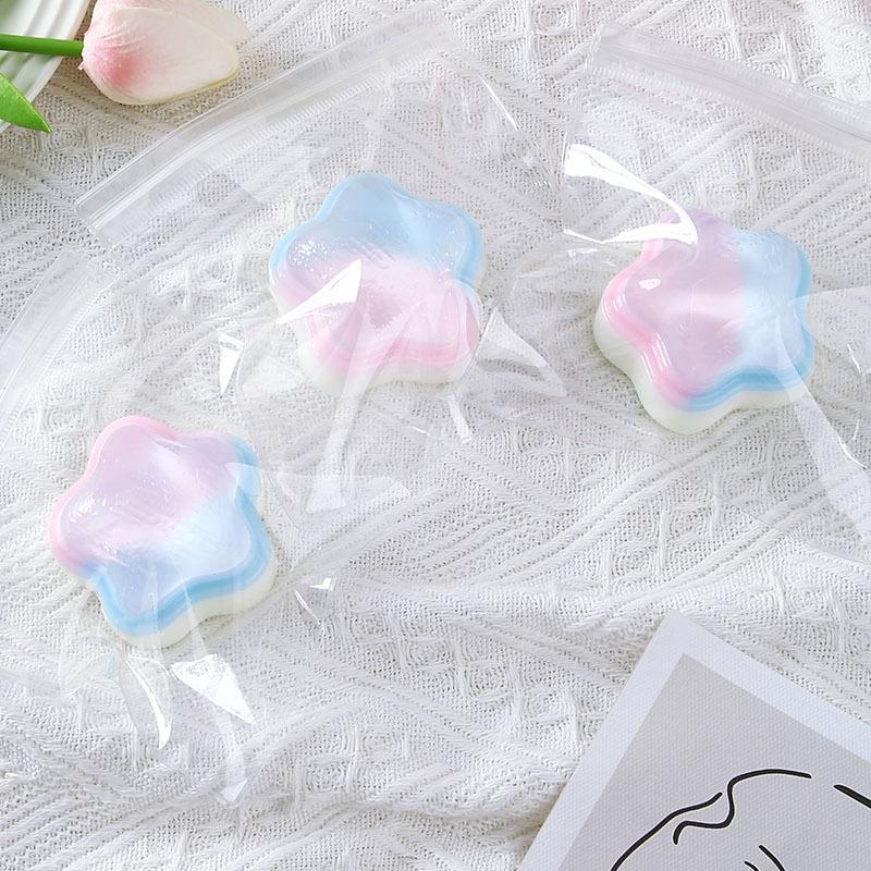 Star Shaped Squishy Fidget Toy Gradient Color Soft Slow Rebound Sensory Toy for Special Needs Children