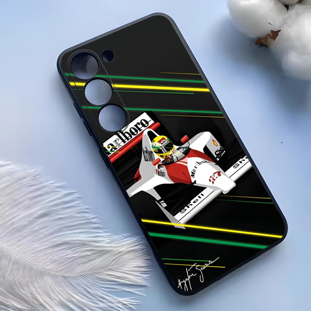 Чехол для телефона Ayrton Senna F1 для Samsung S25 Ultra S24 S23 S22 S21 S20 Plus Fe Galaxy A54 A53 A34 A25 Силиконовый чехол
