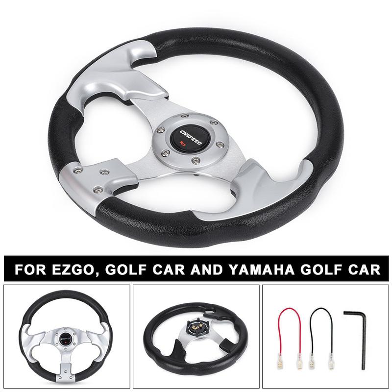 Aluminum Alloy Racing Style 320mm 13 Inch Steering Wheel for YAMAHA Golf Cart EZGO Car Accessories