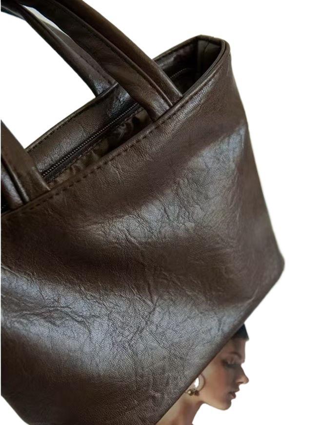 Новая женская маленькая кожаная сумочка - Модная однотонная мини-косметичка