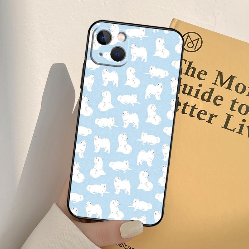 Samoyed Puppy Case For iPhone 13 14 Pro Max 11 12 Mini 6S 7 8 Plus SE 2020 2022 X XR XS MAX Cover Coque