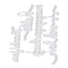 2Pcs Cutting Die Blessing Words Pattern Simple  Unique Design Cutting Mold for Home Party D