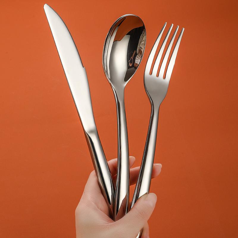 304 нержавеющая сталь европейская круглая ручка западная посуда элитные принадлежности для ресторанов и отелей нож вилка ложка чайная ложка