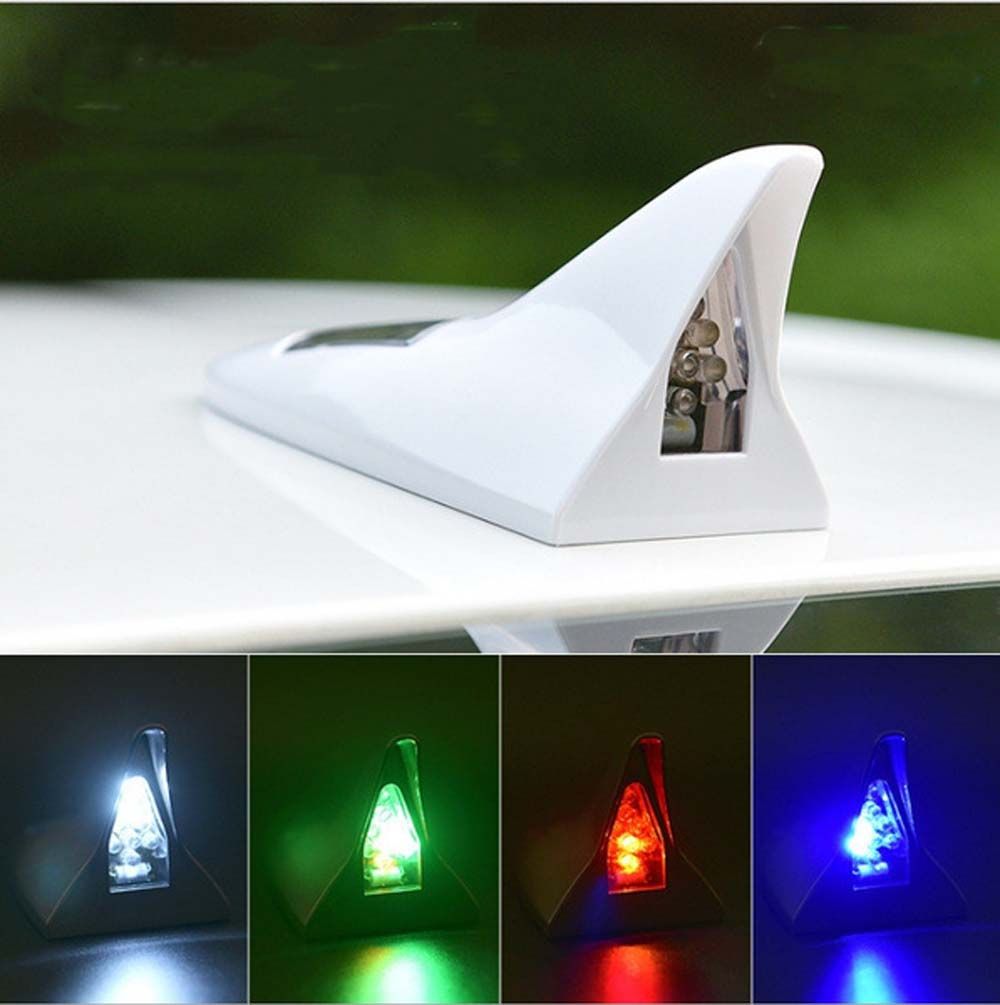 Lights Solar Shark Fin Antenna Car Decorative Light Warning Flash Lamp Rear-end LED flash lights