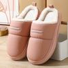 Мода 2024 Зима Новые пушистые женские тапочки большого размера в парном стиле плюшевые теплые тапочки повседневные тапочки из хлопка на подошве ЭВА для дома женские